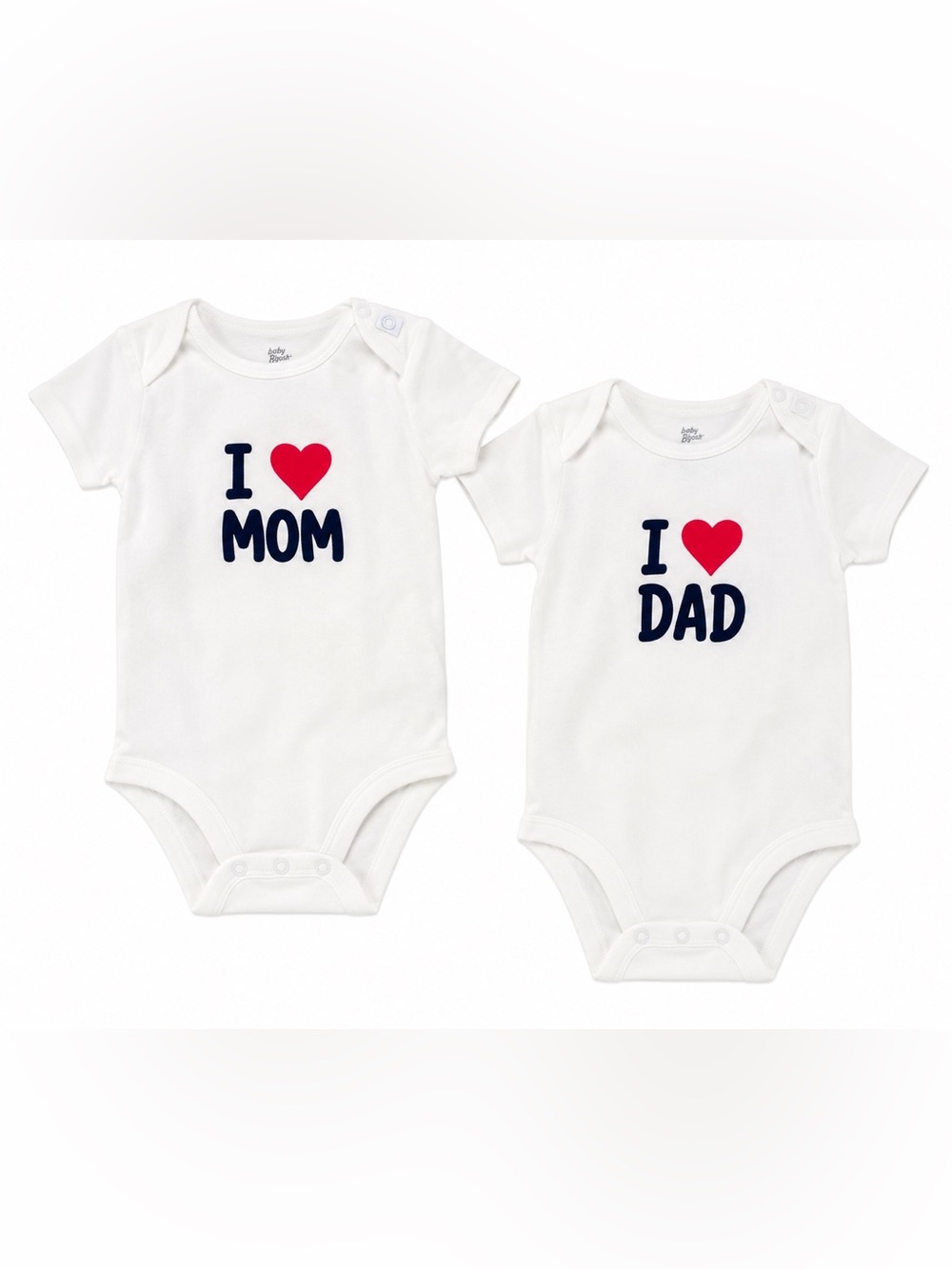 Baby B'Gosh I Love Mom Dad Bodysuits 2 Pack Baby 12M